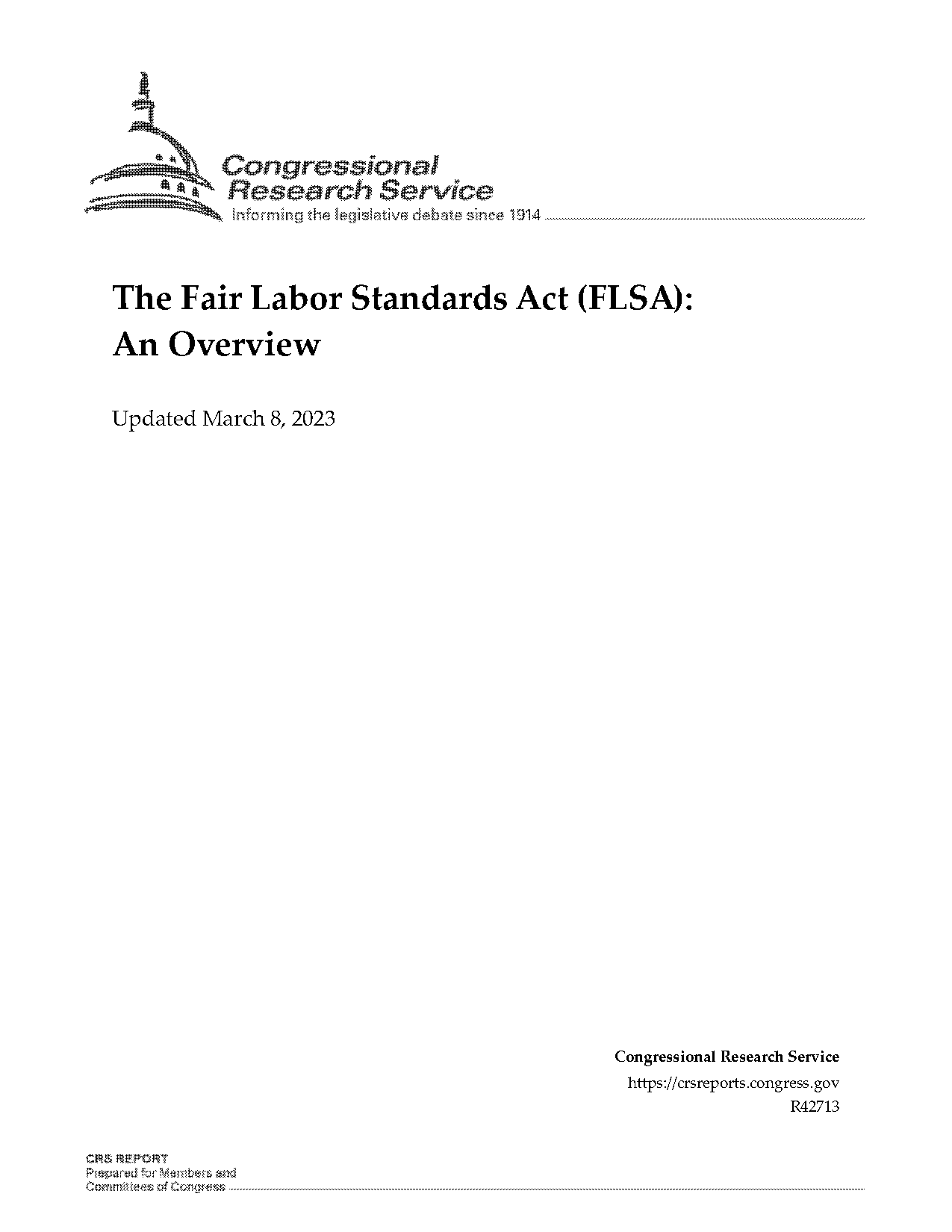 the fair labor standards act flsa was enacted